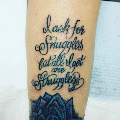 Explore mother and father tattoo ideas, creative tattoo ideas in Carbondale, available at MsCandyTattoo