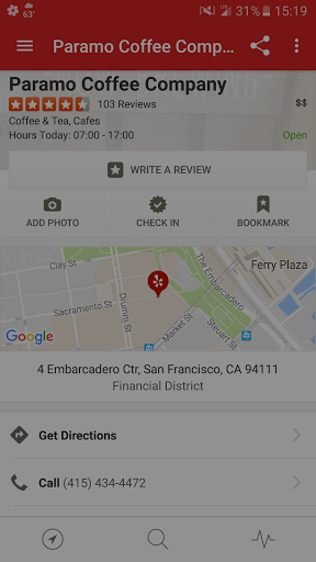 Coffee Shop «Paramo Coffee», reviews and photos, 4 Embarcadero Center, San Francisco, CA 94111, USA