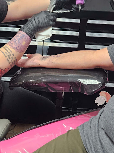 Explore skull tattoo cover up ideas, creative tattoo ideas in Marshall, available at Vixens Ink & Beauty