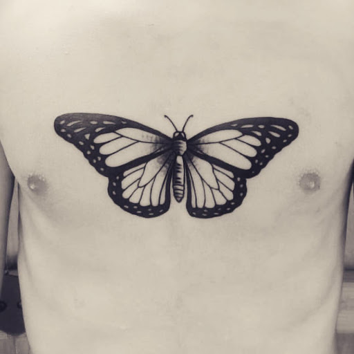 Explore heart surgery tattoo ideas, creative tattoo ideas in Charlotte, available at Canvas Tattoo & Art Gallery