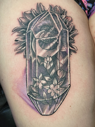 Explore full arm tattoo ideas, creative tattoo ideas in Angola, available at Hoodlum Ink