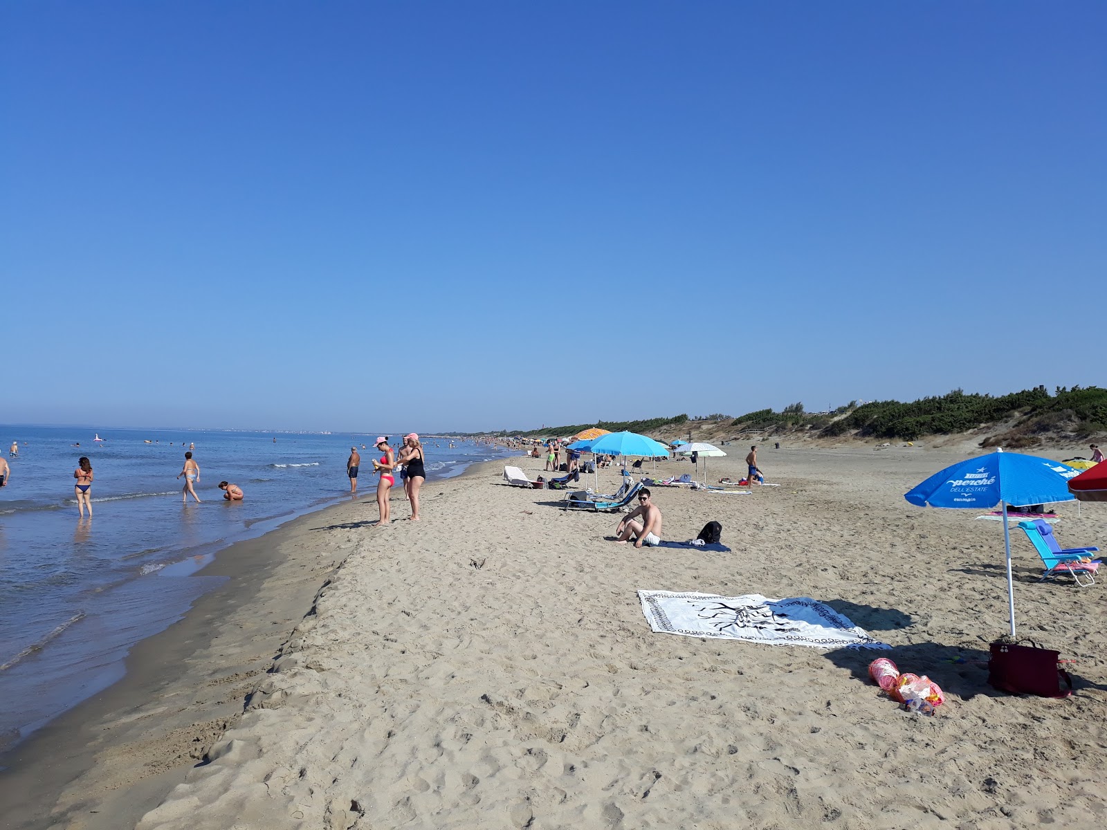 Spiaggia Sabaudia的照片 带有长直海岸