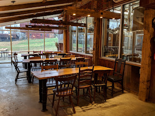 A row of beer taps