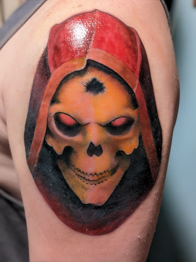 Explore back of the thigh tattoo ideas, creative tattoo ideas in Erie, available at Ink Assassins