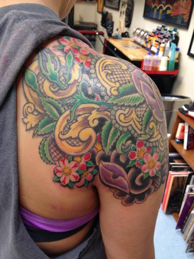 Explore tattoo shading ideas filler, creative tattoo ideas in League City, available at Zen Body Art & Adornment Tattoo Shop