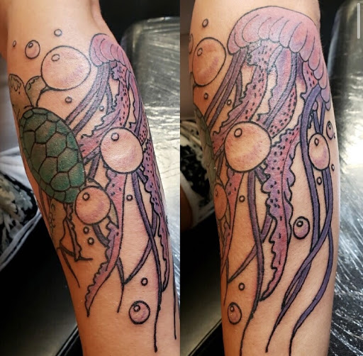 Explore death date tattoo ideas, creative tattoo ideas in Alamosa, available at The Shop Tattoo & Comics