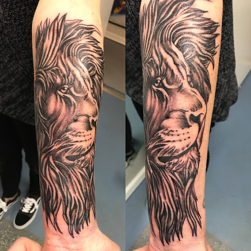 Explore mens collar bone tattoo ideas, creative tattoo ideas in Muncie, available at The Tattoo Studio