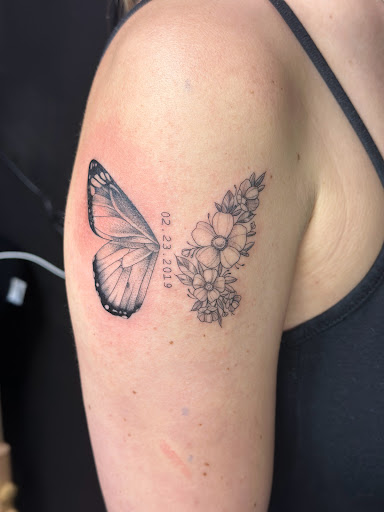 Explore fingerprint tattoo ideas, creative tattoo ideas in Goose Creek, available at Red Kirin Tattoo