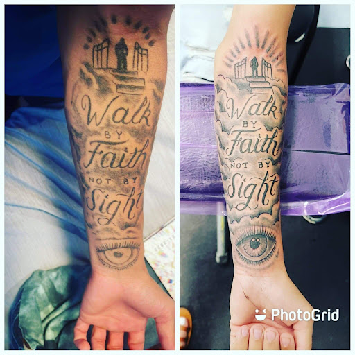 Explore background tattoo ideas, creative tattoo ideas in Colonial Heights, available at Connellys Tattooing