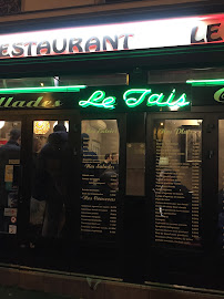 Le Taïs à Paris menu