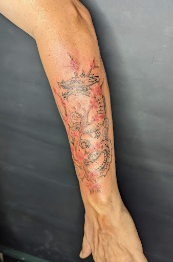 Explore gorillaz tattoo ideas, creative tattoo ideas in New Orleans, available at Catahoula Tattoo 