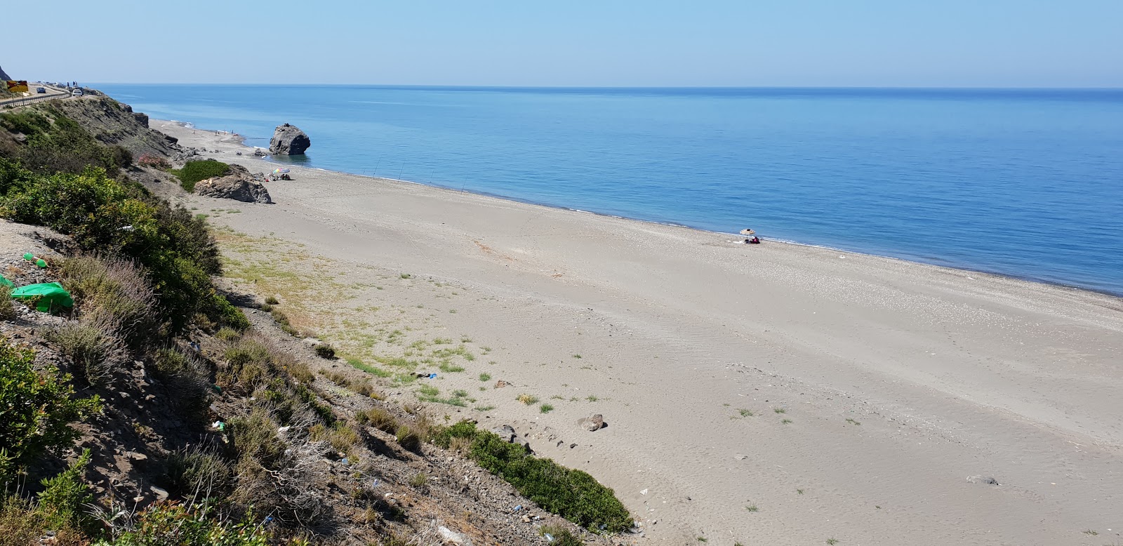 Photo de Marchata beach avec droit et long