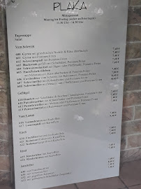 Restaurant Plaka à Mainz menu