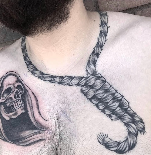 Explore mens behind the ear tattoo ideas, creative tattoo ideas in Phoenix, available at Crawling Squid Tattoo Studio