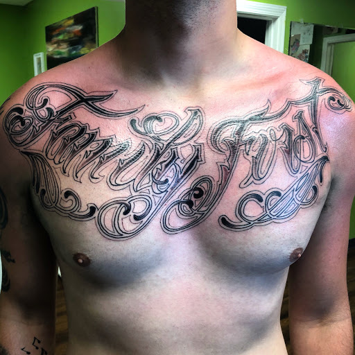 Explore cross tattoo ideas for woman, creative tattoo ideas in Springfield, available at Poke and a Rub art studio