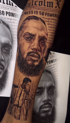 Explore portrait tattoos ideas, creative tattoo ideas in Baltimore, available at Rippd Canvas Tattoo Shop Artists Social Club