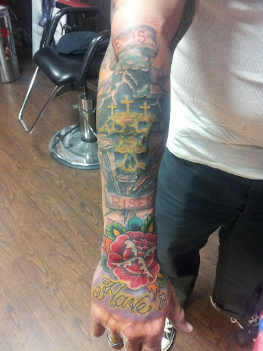 Explore yankees tattoo ideas, creative tattoo ideas in Bakersfield, available at True grit tattoo company