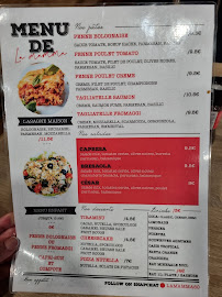 Restaurant italien La Mamma à Beauvais - menu / carte