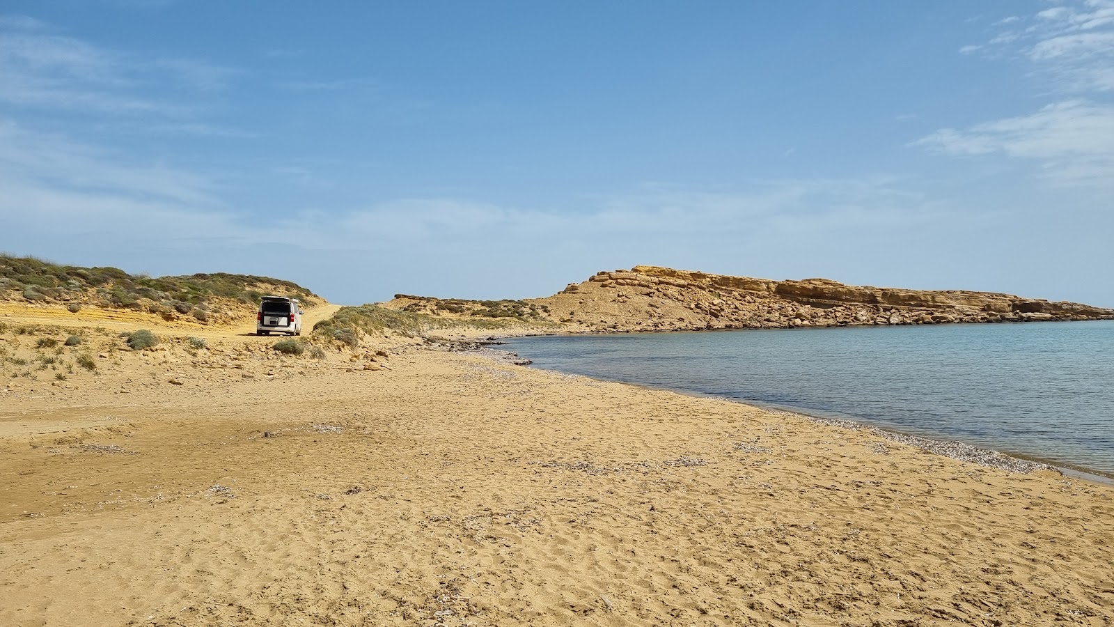 Pigadeli Beach'in fotoğrafı geniş bir kıyı şeridi ile birlikte