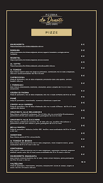 Menu / carte de Pizzeria Ristorante Da Donato Lungomare Cristoforo Colombo à Bari