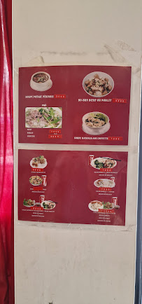 Menu du Traiteur Xiang Rui à Paris