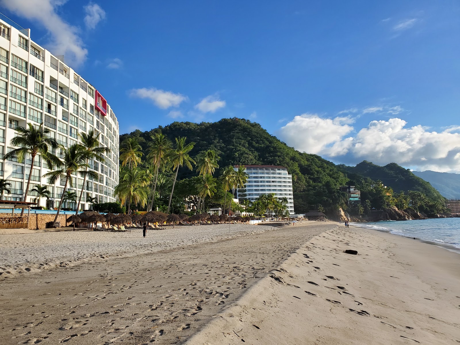 Foto af Las Estacas beach med lys fint sand overflade