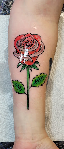 Explore flame tattoo ideas, creative tattoo ideas in Meridian, available at SK-Tattoo1