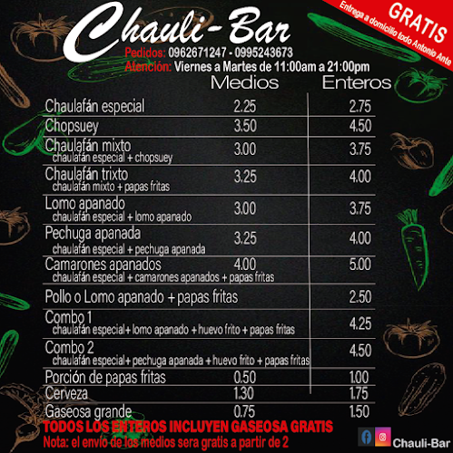 Chauli-Bar Chifa_Restaurante - San Miguel de Ibarra