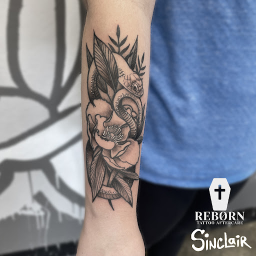 Explore just keep swimming tattoo ideas, creative tattoo ideas in Zumbrota, available at Art by Sinclair Tattoo Artist At Dry Bones Ink