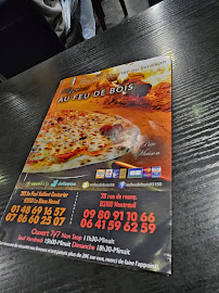 Pizza Au feu de bois à Montreuil menu