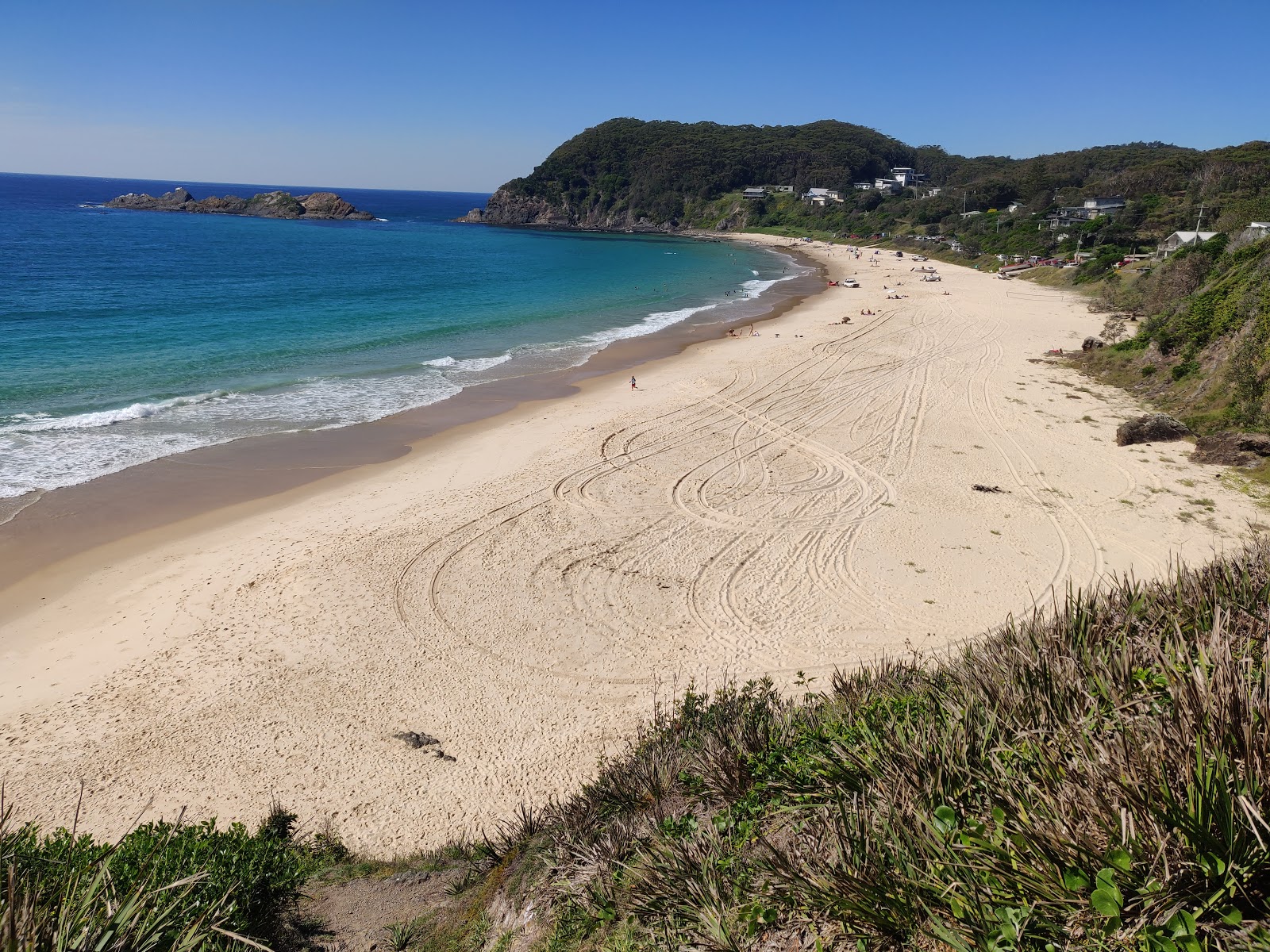 Foto de Boat Beach com areia brilhante superfície