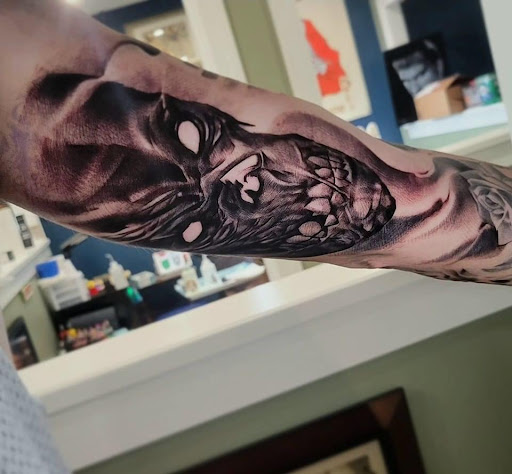 Explore sailor jerry tattoo ideas, creative tattoo ideas in Charles Town, available at Blue Heron Tattoo