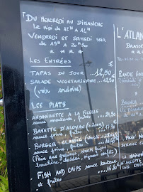 Carte du Café de l'Atlantic à Concarneau
