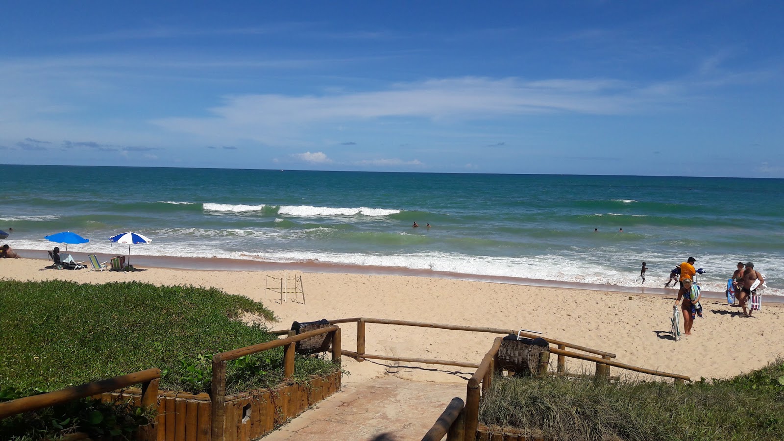 Praia de Jenipabu的照片 带有明亮的沙子表面