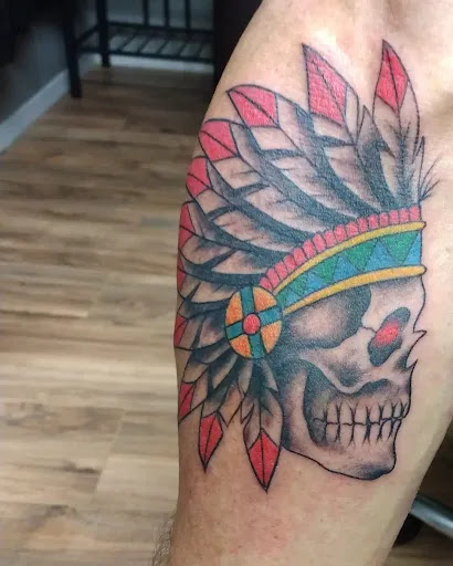 Explore cleveland browns tattoo ideas, creative tattoo ideas in Stephenville, available at King of Hearts Tattoo (NO PIERCING)