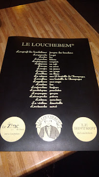 Le Louchebem à Paris menu