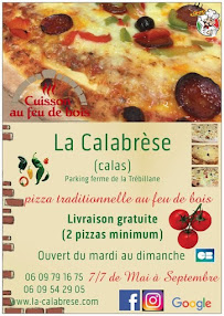 La Calabrèse - Pizza Calas et Cabriès à Cabriès carte
