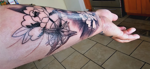 Explore maze tattoo ideas, creative tattoo ideas in Port Aransas, available at Island Ink studio