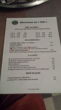 LE PITT à Arcachon menu