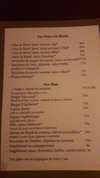 Restaurant Laketua à Biarritz (le menu)
