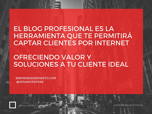 Información y opiniones sobre Crear Un Blog Profesional | Emprende Despierto ! de Soria