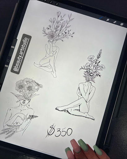 Explore surreal tattoo ideas, creative tattoo ideas in Chapel Hill, available at Beauty Art Studios