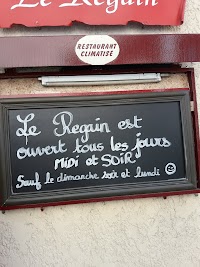 Restaurant français Le Regain à La Cadière-d'Azur (le menu)