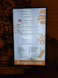 Burgermeister Kottbusser Tor à Berlin menu