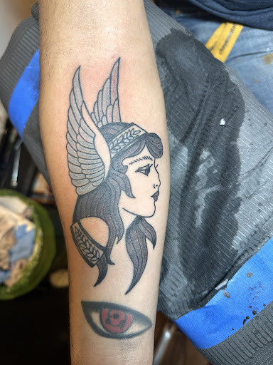 Explore ancient roman tattoo ideas, creative tattoo ideas in Philadelphia, available at The Dahlia Collective