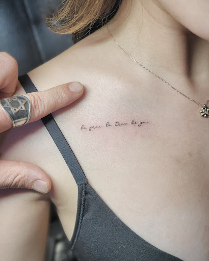 Explore family heart tattoo ideas, creative tattoo ideas in Los Angeles, available at Motis Tattoos
