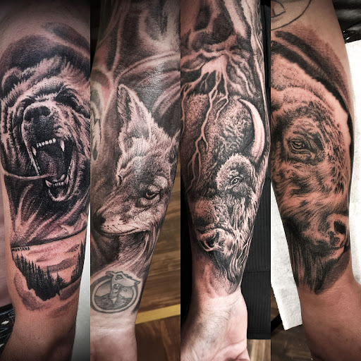 Explore tattoo ideas for dead dog, creative tattoo ideas in Sheridan, available at BlackbearInk Studio LLC