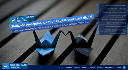 BLUE ORIGAMI DIGITAL