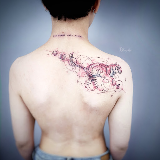 Explore foot ankle tattoo ideas, creative tattoo ideas in Alhambra, available at DO.ART INK