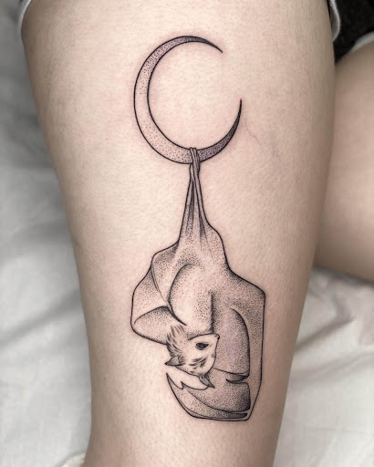 Explore floral tattoo filler ideas, creative tattoo ideas in Nashville, available at Titan Tattoo